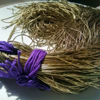 DARK KHAKI Metallic French Wire, Bullion Wire, Gimp Wire 50/100/200/400 Grams, embroidery materials, couture threads, metallic wire