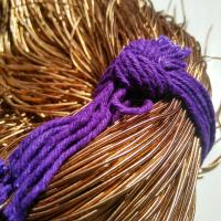 GOLDEN BROWN Metallic French Wire, Bullion Wire, Gimp Wire 50/100/200/400 Grams, embroidery materials, couture threads