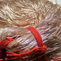 ROSE GOLD Metallic French Wire, Bullion Wire, Gimp Wire 50/100/200/400 Grams Embroidery material