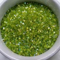 10/0 MATSUNO HEXAGON 2 Cuts Transparent Peridot Rainbow seed beads Vintage Japanese Beads 10/50/100/450 Grams