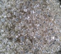 10/0 2 Cuts Crystal Transparent Silverlined seed beads Vintage Czech Beads 50/100/500 Grams