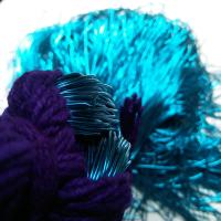 Deep Sky Blue Metallic French Wire, Bullion Wire, Gimp Wire 50/100/200/400 Grams