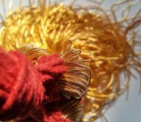 DARK GOLD Metallic French Wire, Bullion Wire, Gimp Wire 50/100/200/400 Grams