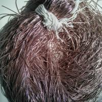ROSY BROWN Metallic French Wire, Bullion Wire, Gimp Wire 50/100/200/400 Grams embroidery materials, rose gold wire, couture threads