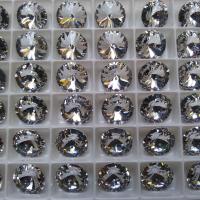 12mm Swarovski 1122 Rivoli Crystal Foiled in 28 Colours 6/12/24 Pieces PREMIUM Materials