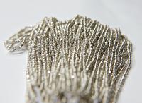13/0 Hanks Charlotte Cut Beads STERLING SILVER 1/5/25/50/100 Hanks 1.6mm glass beads, jewelry supply, findings, craft supply, vintage beads