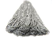 13/0 Hanks Charlotte Cut Beads 5555 Gun Metal 1/5/25/50/100 Hanks 1.6mm glass beads, jewelry supply, findings, craft supply, vintage supply