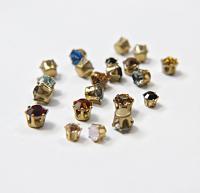 Swarovski 39ss Vintage Clips (31 Crystal Colors) 6/12/24/100 Pieces Brass/Vintage Black Settings