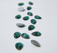 16x11mm Rare Vintage Swarovski Pear Swirl 2 HOLE Sew-On Rhinestones 2/6/12/36 pieces