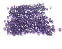 4/6MM Purple Velvet Swarovski Bicone Beads 20 Gross / 50 Gross (277) rare beads, jewelry supplies, embroidery materials, vintage supply