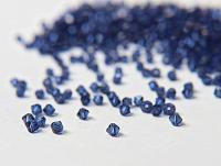 Dark Sapphire Swarovski Bicone beads (4mm)  36/72/144/432/720 Pieces VINTAGE SWAROVSKI, jewelry making, embroidery materials, craft supply