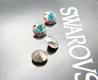 55 ss Swarovski #1200 Dentelle vintage Crystal Ab/Black Diamond/Light Rose Moonlight/Padparadscha Satin/Jet Foiled 2/6/24/72 pieces (6 colors)