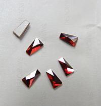 Swarovski 2770 12mm Wing Flatback non hotfix Black Diamond/Crystal Red Magma 6/24 Pieces