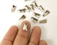 Swarovski 2770 12mm Wing Flatback non hotfix Black Diamond/Crystal Red Magma 6/24 Pieces