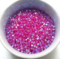 5mm Light Siam 2X Aurore Boreale Swarovski Bicone 12/36/72/144/432/720 Pieces (227 AB) Jewelry making rainbow beads, embroidery materials