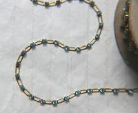 Vintage Swarovski Cupchains 272R4 - Round String 12ss in Aquamarine (3mm) 0.5/1/2/5 Meters