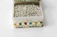 13/0 Charlotte Cut Beads Sterling Silver 5/10/20/50/250/500 Grams 1.6mm craft supplies, jewelry making, embroidery, vintage beads, rare bead