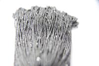 13/0 Hanks Charlotte Cut Beads 5555 Gun Metal 1/5/25/50/100 Hanks 1.6mm glass beads, jewelry supply, findings, craft supply, vintage supply