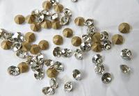 Swarovski 28ss/39ss Chaton Round Crystal Silver Shade 6/12/24/100/300/500 Pieces 001 SSHA