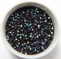 Swarovski (3/4mm) Garnet Aurore Boreale (241) Bicones 36/72/144/432/720 Pieces Jewelry making beads, PREMIUM BEADS, sew materials, couture