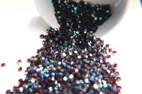 Swarovski (3/4mm) Garnet Aurore Boreale (241) Bicones 36/72/144/432/720 Pieces Jewelry making beads, PREMIUM BEADS, sew materials, couture