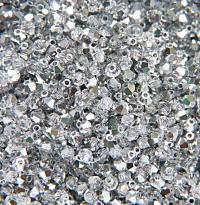 6mm Crystal Comet Argent Light Bicone beads Cuts 12/36/72/144/288 Pieces (234) Rare findings, jewelry making, craft supplies, embellishment