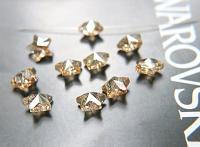 Swarovski Elements 14mm #5714 Star Beads in Crystal Golden Shadow 12/24/72/144 pieces wedding decorations, jewelry supplies, craft supply