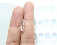 6x15 mm Crystal Preciosa elongated bicone beads 2 side holes Vintage 2/6/24/72 Pieces Article 451 53 384 fancy beads