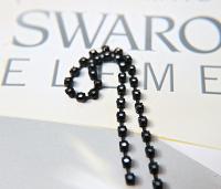16ss Swarovski 2088 Chain in Flat Back Rare Cosmojet (4mm) 0.5/1/2/5 Meters Vintage Black Settings, decorations, craft supplies, designer