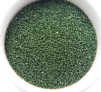 11/0 Charlotte Cut Beads Metallic Fern Green 10/20/50/250/500 Grams 2.0mm rare micro vintage beads, premium supply, embroidery materials