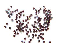 Swarovski (3/4mm) Garnet Aurore Boreale (241) Bicones 36/72/144/432/720 Pieces Jewelry making beads, PREMIUM BEADS, sew materials, couture