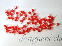 4mm Swarovski Hyacinth crystal dangles in Sterling Silver wire wrapped- charms- drops- jewelry making 72/144/432/1000Pieces