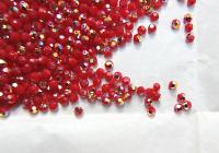 4mm Swarovski 5000  Dark Red Coral Aurore Boreale Faceted Round Beads 6/12/36/72/144/288/720/1440 Pieces Jewelry making beads