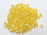 6MM Citrine Swarovski Bicone Beads 12/36/72/144/288 Pieces (249) embroidery materials, jewelry making, rare beads, wedding decorations, rare
