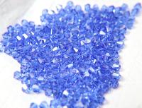 6mm Swarovski Sapphire Bicone Beads Cuts 12/36/72/144/288 Pieces (206) Jewelry supplies, rare findings, embroidery materials, premium beads