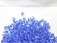 6mm Swarovski Sapphire Bicone Beads Cuts 12/36/72/144/288 Pieces (206) Jewelry supplies, rare findings, embroidery materials, premium beads
