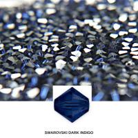 6MM Dark Indigo Swarovski Bicone Beads 12/36/72/144/288 Pieces (288) Low Shipping, jewelry supplies, vintage findings, embroidery materials