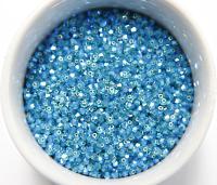 Swarovski (3/4mm) Blue Zircon AB 2X FC Bicones Rainbow Beads 36/72/144/432/720 Pieces rainbow beads, jewelry making, couture embellishments