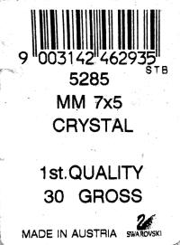 Swarovski 5205 7x5mm Crystal Elongated Bicone in Crystal Golden Shadow 20/72/144/432/1000 Pieces jewelry making Vintage beads