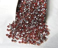 Swarovski (4mm) Padparadscha Comet Argent Light Bicones 36/72/144/432/720 Pieces