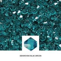 4/5 mm Blue Zircon Swarovski Bicone BEADS 12/36/72/144/432/720 Pieces, jewelry findings, embroidery beads