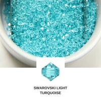 4mm Light Turquoise Swarovski Bicone loose beads 36/72/144/432/720 Pieces (515) jewelry supplies, embroidery materials