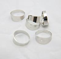 Adjustable Gold/Rhodium Plated Ring 20mm, finger ring findings,