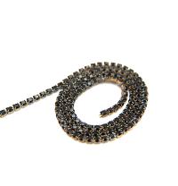 10ss Swarovski Close Cup Chain in Jet 2.8mm Made in Austria 0.5/1/2/5 Meters rare couture materials