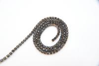 10ss Swarovski Close Cup Chain in Jet 2.8mm Made in Austria 0.5/1/2/5 Meters rare couture materials