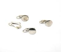 Clip-on Earrings findings, earrings fittings Gold/Rhodium, jewelry making