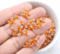4mm Swarovski Sun crystal dangles in Sterling Silver wire wrapped- charms- drops- jewelry making 72/144/432/1000Pieces jewelry