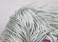Silver designer Metallic wire 2.5mm French Wire, Bullion Wire, Gimp Wire 50/100/200/400 Grams, embroidery materials, couture