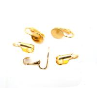 Clip-on Earrings findings, earrings fittings Gold/Rhodium, jewelry making