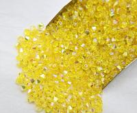 4mm Citrine Aurore Boreale Swarovski Bicone Cuts AB beads 36/72/144/432/720 Pieces rainbow beads, jewelry making, couture embellishments